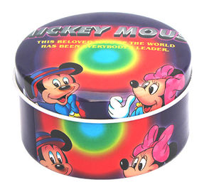 Chiny Myszka Miki Puste Gift Tin Box, Disney Tin Can Opakowanie na prezent z pokrywą dostawca