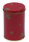 Czerwony kolor cyny herbaty kanistry, Okrągły herbaty Tin Box Z Dia72 x 112hmm dostawca